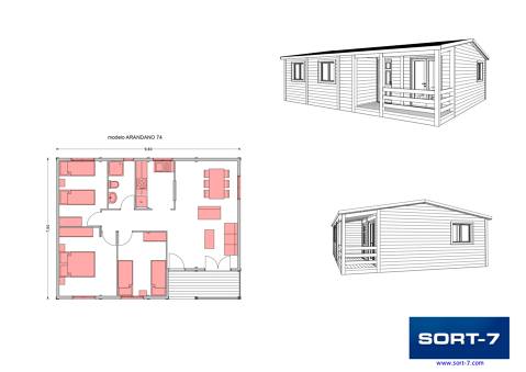 Modelo 74m² Arándano