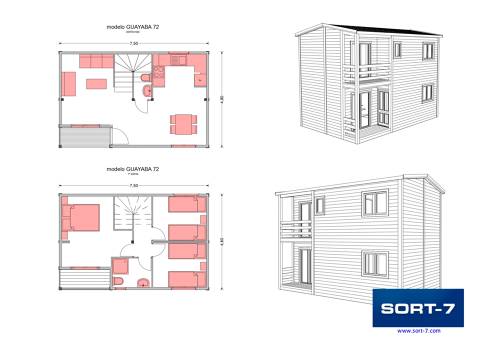 Modelo 72m² Guayaba