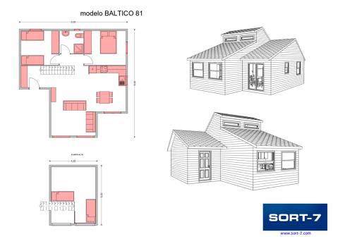 Modelo 81m² Báltico