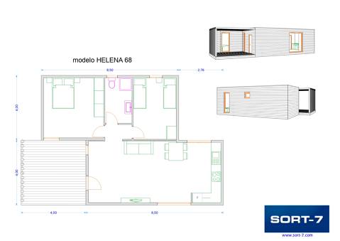 Modelo 68m² Helena