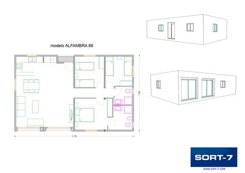 Modelo 88m² Alfambra