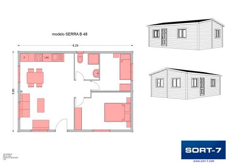 Modelo 48m² Serra B