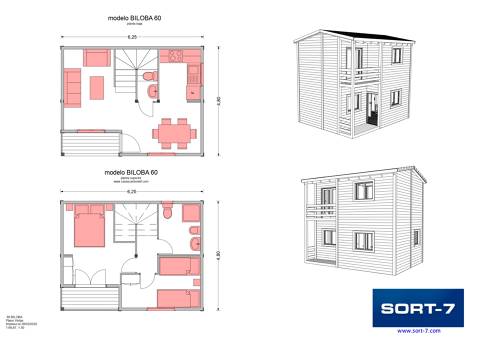 Modelo 60m² Biloba