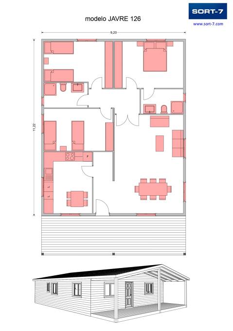 Modelo 126m² JAVRE