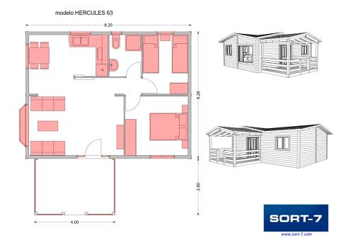 Modelo 63m² Hércules