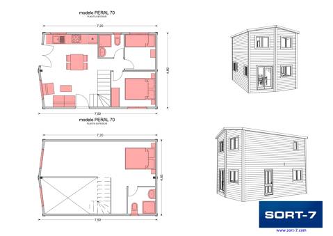 Modelo 70m² Peral